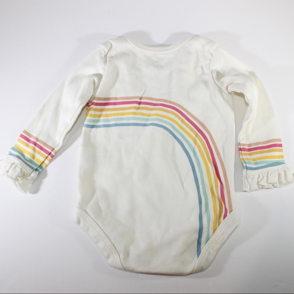 !NDIGOBABY Rainbow Frilly One Piece Bodysuit 0-3 M - Picture 2 of 4